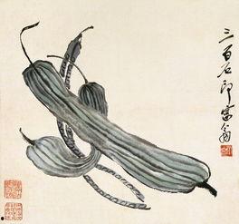 吃瓜国画怎么画,传统艺术中的趣味与创意